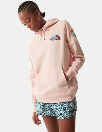north face hoodie womens pink