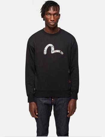 Evisu Black & White Monogram Sweatshirt - Sweatshirts from Brother2Brother  UK