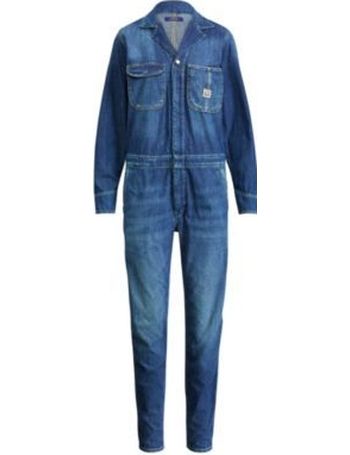 ralph lauren women's denim jumpsuit