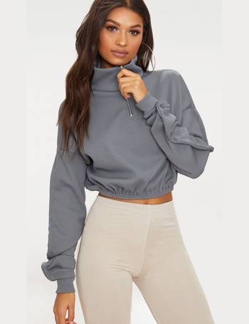 plt zip front sweater