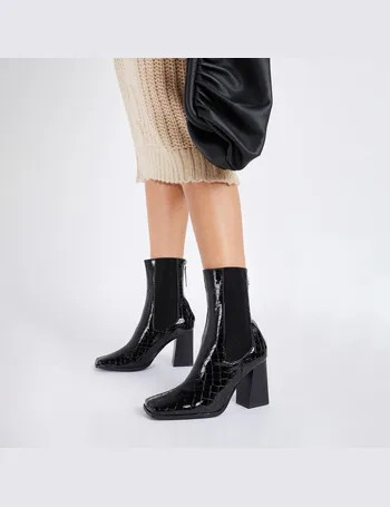 black patent boots debenhams