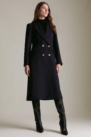 Italian Wool Military Coat