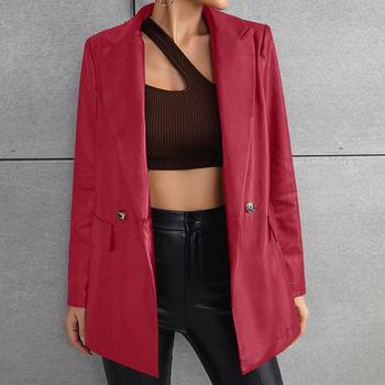 red leather jacket shein