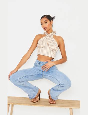 Shop Women's Pretty Little Thing Check Crop Tops up to 70% Off