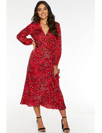 quiz red dress sale