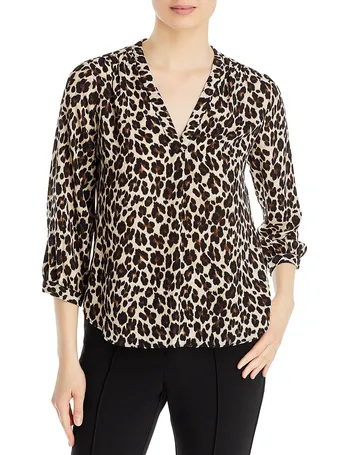 VINCE CAMUTO Tulip Sleeve V Neck Blouse