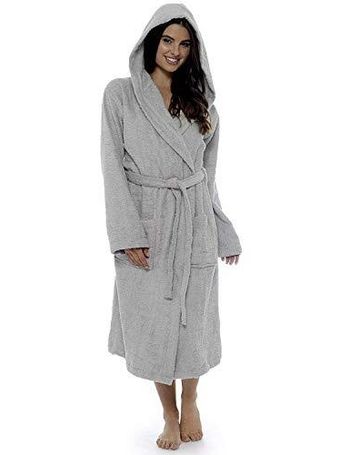 towelling dressing gown womens