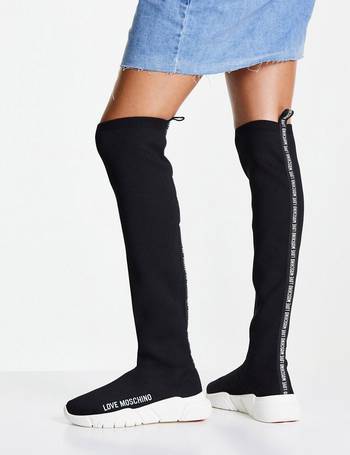 love moschino over the knee boots