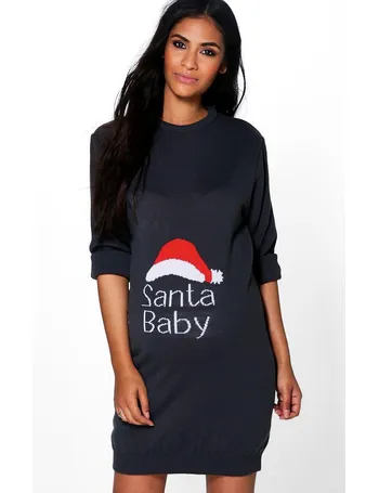 white christmas jumper dress