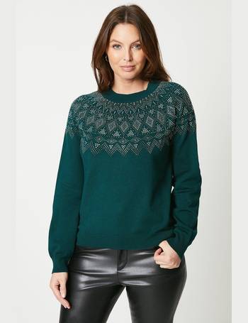 Cotton Traders Fair Isle Turtleneck Jumper