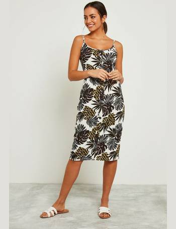 f&f ivory zebra midi shirt dress