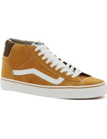 vans mid top hombre dorados