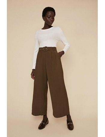 Oasis cropped hotsell wide leg trousers