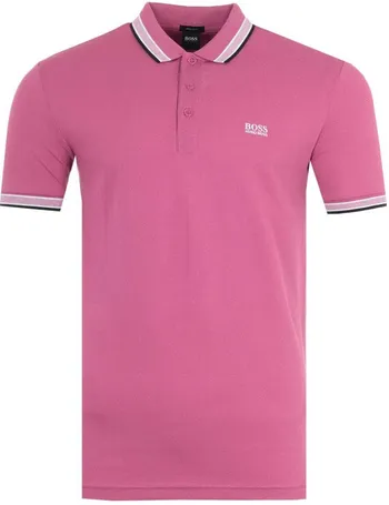 pink hugo boss polo