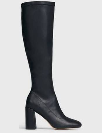 London rebel flat pull on over the hot sale knee boot