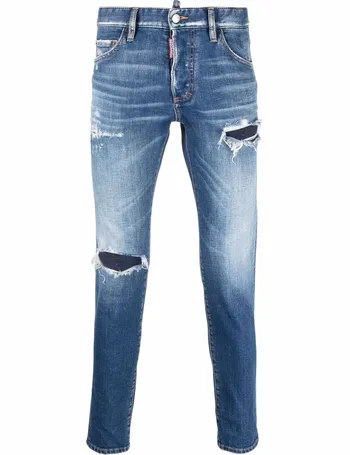 dsquared distressed skinny jeans