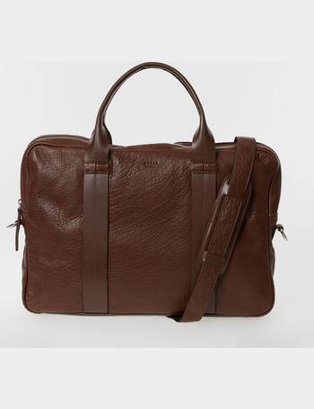 Brown Leather Howard Brief 2 Room Bag from TK Maxx
