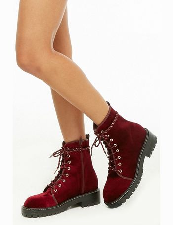 forever 21 lace up combat boots