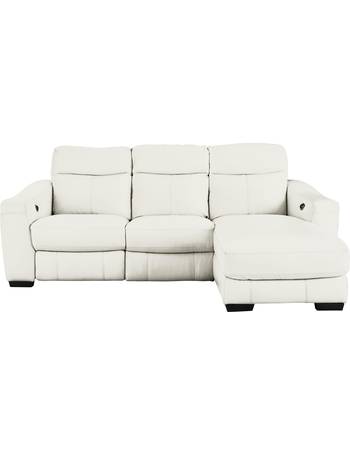 Corner Chaises From Furniture, Nicoletti Azione Leather Power Recliner Corner Chaise Sofa With Ratchet Headrests