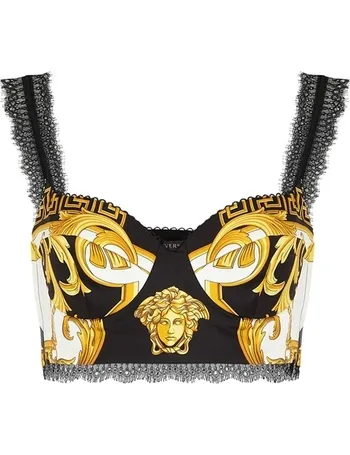 VERSACE, Baroque Bralette, Women, Unlined Bralettes