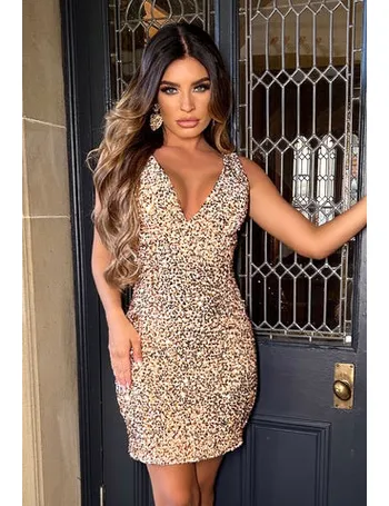 Ladies gold hot sale dresses uk