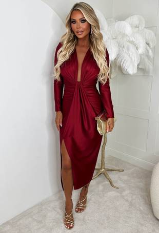 Shop Pink Boutique Midi Dresses With Sleeves for Women up to 85% Off