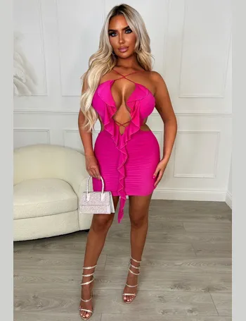 Your Secret Red Lace Up Midi Dress  Pink Boutique – Pink Boutique UK