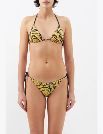 Versace Greca Border Triangle Bikini Top