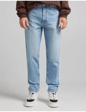 bershka relaxed fit jeans blue denim