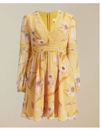 ted baker yellow floral dress