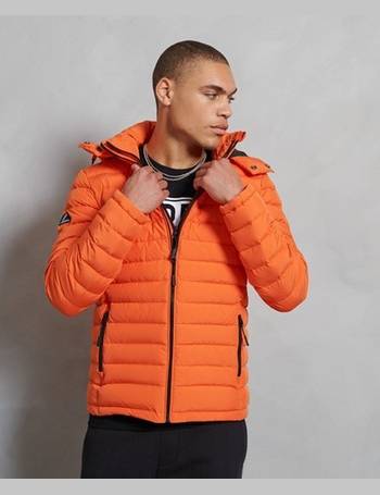 superdry mens emergency chinook jacket orange