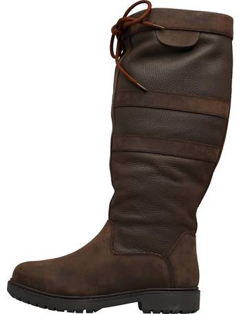 onfire womens weatherproof leather boots brown