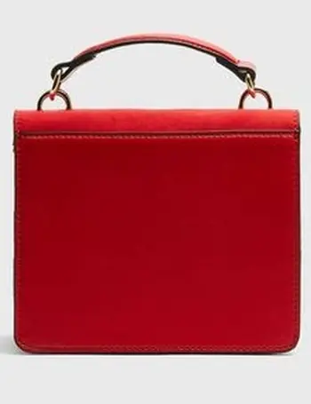 Red Curved Shoulder Bag