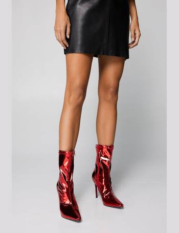 Your Love Shines On Patent Faux Leather Boots