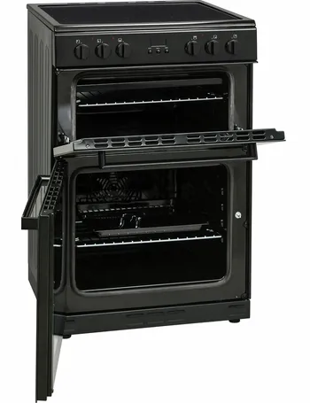 bush bdbl60elb 60cm double oven electric cooker