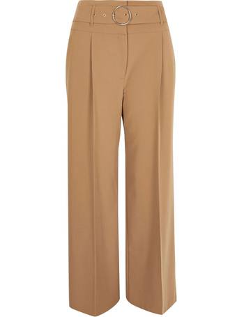 Buy Monira Womens Camel Brown Coloured Cotton Regular Fit Trouser Pant M  Size at Amazonin