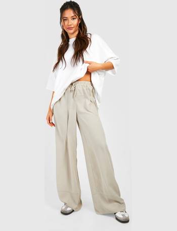 Linen Wide Leg Relaxed Fit Trousers