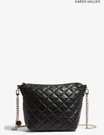 Karen millen best sale black quilted bag