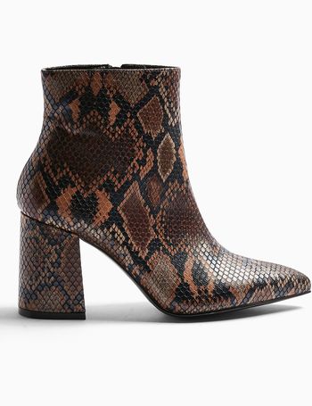 Miss selfridge snakeskin top boots