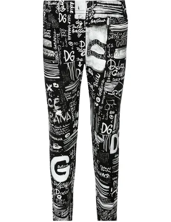 Dolce & Gabbana Graffiti Leggings - Nero
