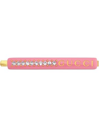 Gucci Crystal Logo Hair Clip - Farfetch