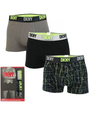 DKNY Dallas 3 Pack Boxer Shorts in Black for Men
