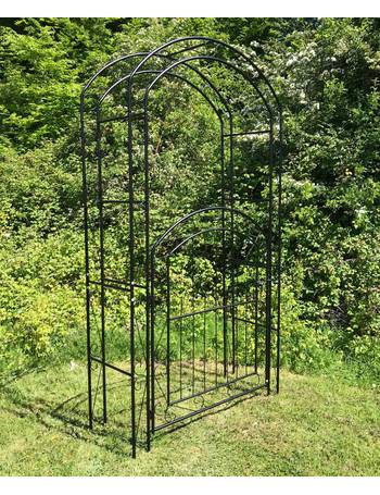 Garden Selections Arches, Metal Windsor Garden Arch With Gate