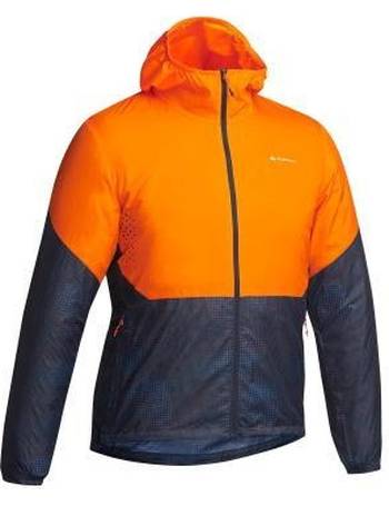 Men's fast hiking windbreaker jacket FH500 Helium Wind Grey