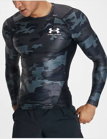 Under Armour Training HeatGear Iso Chill T-shirt in black camo print