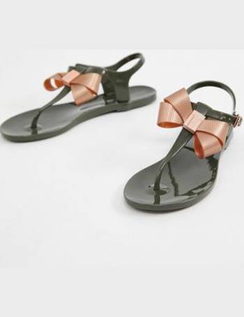 ted baker knotted bow sliders