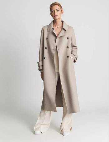 leah wool blend wrap coat reiss