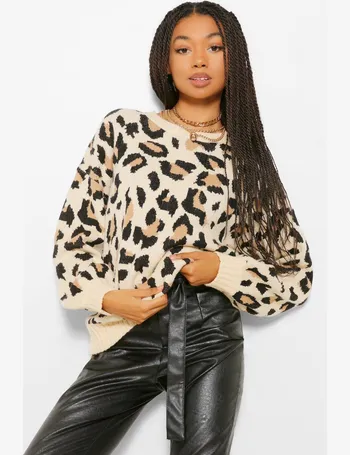 ladies leopard print jumper