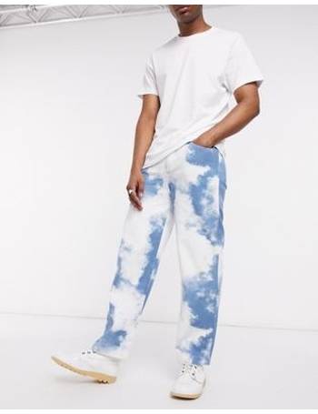 renaissance print skate jeans