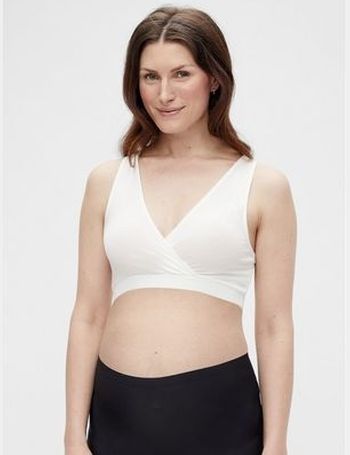 Mamalicious Maternity 2 pack nursing bra in grey and white